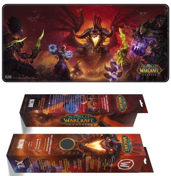 Коврик игровая поверхность Варкрафт Blizzard World Of Warcraft Gaming Desk Mat Classic: Onyxia (90*42 cm)
