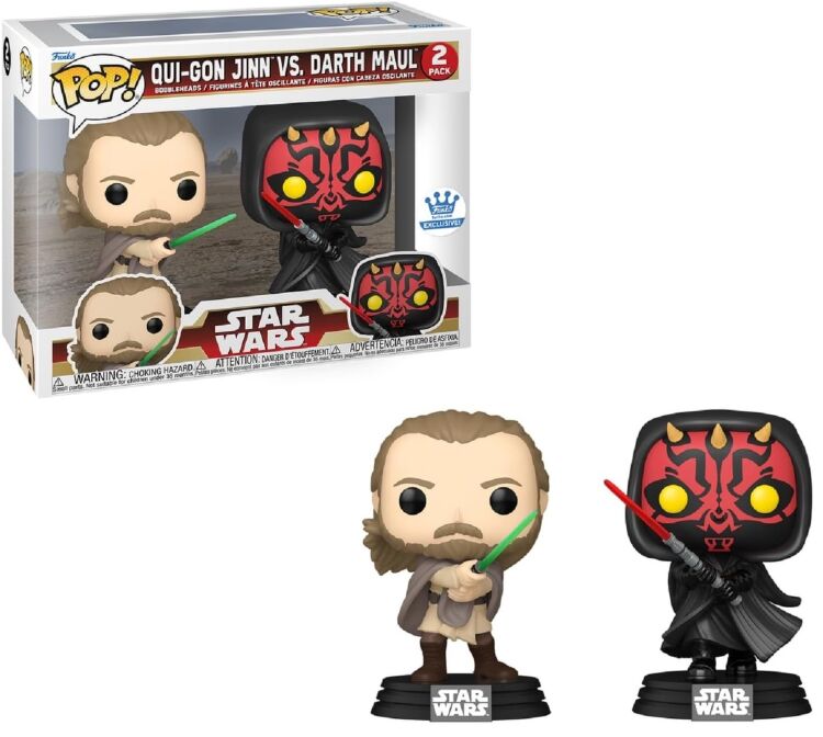 Фігурка Funko Star Wars: Qui-Gon Jinn vs Darth Maul Фанко Квай-Гон Джин і Дарт Мол Exclusive