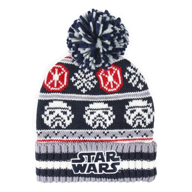 Шапка Star Wars Stormtrooper Jacquard Hat Pompon Звездные войны Штурмовик Детская