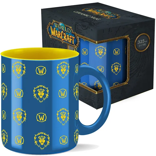 Чашка Blizzard WORLD OF WARCRAFT Alliance pattern кружка Альянс 325 мл