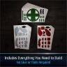 Пазл 4D Build Game of Thrones House of The Dragon 3-Pack puzzle 3D картон Драконы Игра престолов 350 шт.