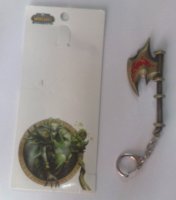 Брелок  World of Warcraft Flame Axe Metal Weapon