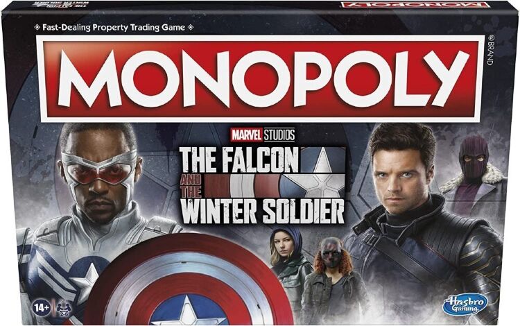 Монополия настольная игра Monopoly Marvel - The Falcon and The Winter Soldier Edition Board Game